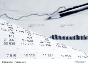 Financial accounting graphs and charts analysis